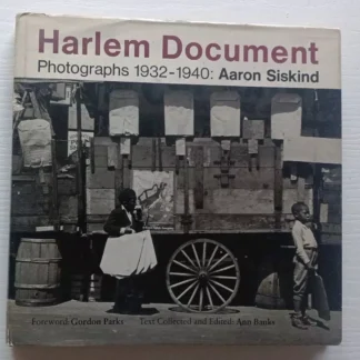 AARON SISKIND Harlem Document 1932-1940 autografato (signed)